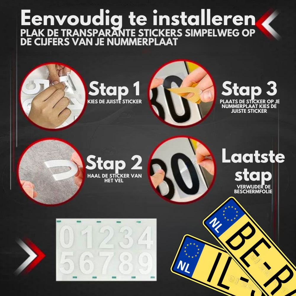 NexPlate – Stickers Reflectantes para Decoración | ¡Destaca en la Oscuridad, Conduce con Seguridad!
